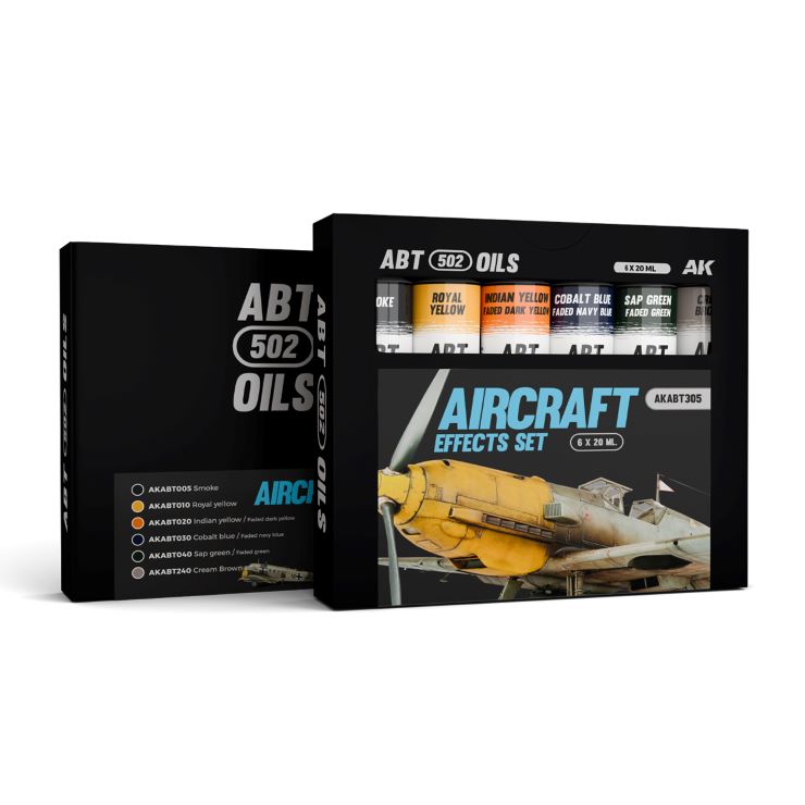 Abteilung 502 305 Aircraft Effects Oil Paint Set (6 Colors) 20ml Tubes
