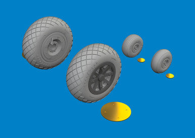 Eduard 6481134 1/48 P-40N Wheels Diamond Tread