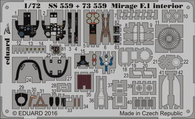 Eduard SS559 1/72 Mirage F.1 Interior for Special Hobby