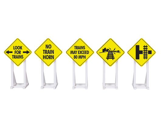 Lionel 6-2230140 O Gauge Railroad Signs 5-Pack