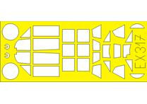 Eduard EX317 1/48 Mask Bf 109E for Airfix Canopy Mask Set