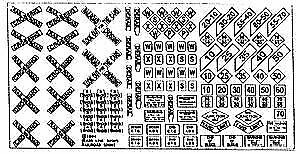 Blair Line 101 HO Scale Highway Signs -- Railroad Signs 1900-Present