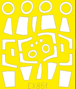 Eduard EX851 1/48 Mask Aircraft- F104A/C TFace for KIN