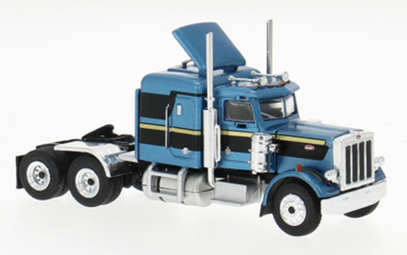 Brekina 85718 1/87 1973 Peterbilt 359 Black Diecast Truck