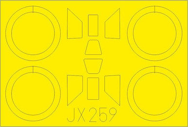 Eduard JX259 1/32 Mask PZL P11c for IBG Canopy Mask Set