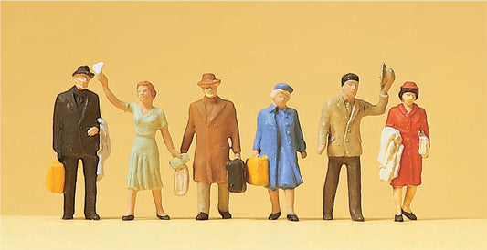 Preiser 14020 HO Scale Passengers Figure Set