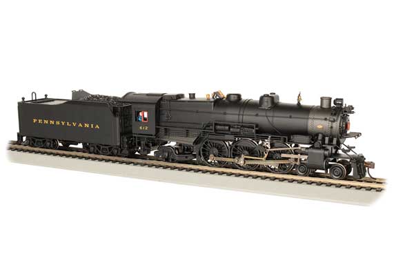 Bachmann 84405 HO Scale K4 4-6-2 Pacific - WowSound(R) and DCC - Spectrum(R) -- Pennsylvania Railroad 5353 (Pre-War, Slat Pilot, black, graphite)