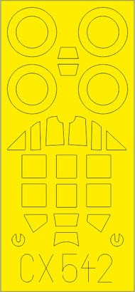 Eduard CX542 1/72 Mask Aircraft- Bf109G6 for TAM