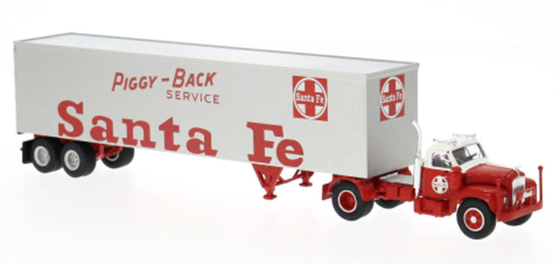 Brekina 85983 1/87 Santa Fe 1953 Mack B61 Ko-SZ Diecast