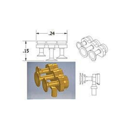 Cal Scale 190-668 HO Nathan Air Horn M3, Diesel Detail