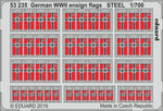 Eduard 53235 1/700 WWII German Ensign Flags Steel (Pre-Painted)