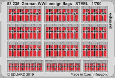 Eduard 53235 1/700 WWII German Ensign Flags Steel (Pre-Painted)