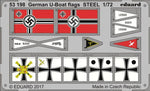 Eduard 53198 1/72 German U-Boat Flags Steel (Pre-Painted)
