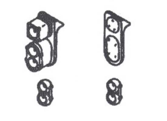 Details West 100 HO SP Headlight Mars Single EMD GP9