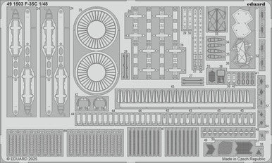 Eduard 491503 1/48 F-35C Photo Etched Set for TAMIYA Kit