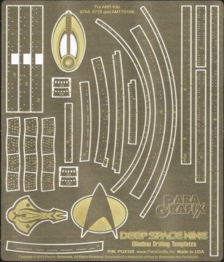 Paragrafix 169 1/3300 Star Trek Deep Space Nine: Window Drilling Template Photo-