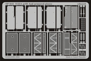 Eduard TP043 1/35 T-55A Grill and Armoured Platesfor Tamiya 35257