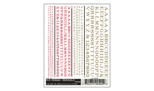 Woodland Scenics DT504 All Scale RR Roman Red/Gold