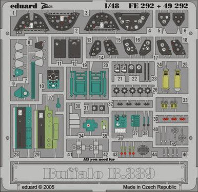 Eduard FE292 1/48 Buffalo Model 339 for Tamiya