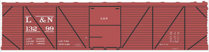 Tichy Trains 10241O O Scale Railroad Decal Set -- Louisville & Nashville 40' Sin