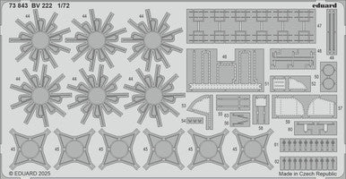 Eduard 73843 1/72 BV 222 Photo Etched Set for REVELL Kit