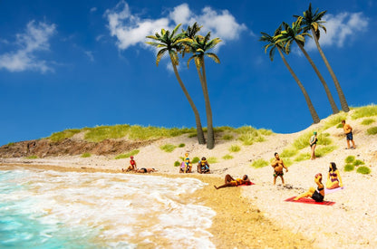 Woodland Scenics A1962 All Scale HO- Scale Beach Goers