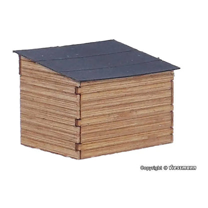 Viessmann 43745 HO Scale Goat Stable w/Goats -- Polyplate Kit - 1-7/16 x 1-1/8 x