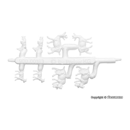 Viessmann 43745 HO Scale Goat Stable w/Goats -- Polyplate Kit - 1-7/16 x 1-1/8 x