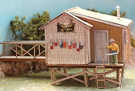 Bar Mills 662 HO Scale The Fishing Shack At Cozy Cove -- Kit