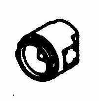 Details West 133 HO Scale Nose-Mounted Lights -- Barrel Type pkg(2)