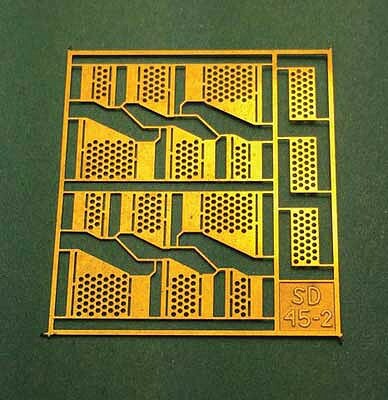 A Line Products 29248 HO Scale Brass Diesel Steps For Railpower Shells -- 9-44CW
