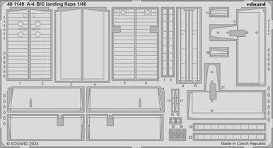 Eduard 481149 1/48 A-4B/C Landing Flaps Photo Etched Set for HASEGAWA