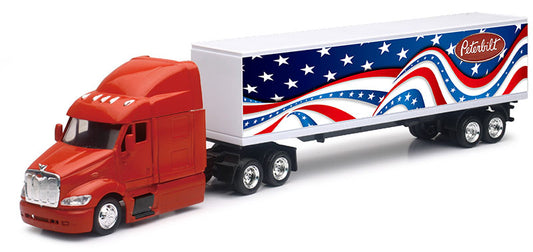 New Ray 15923 1/43 Peterbilt 387 Tractor, Patriotic Graphics