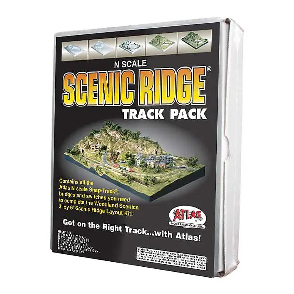 woodland scenics st1182 n scale scenic ridge track pack