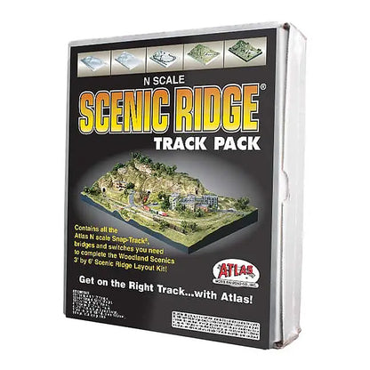 woodland scenics st1182 n scale scenic ridge track pack