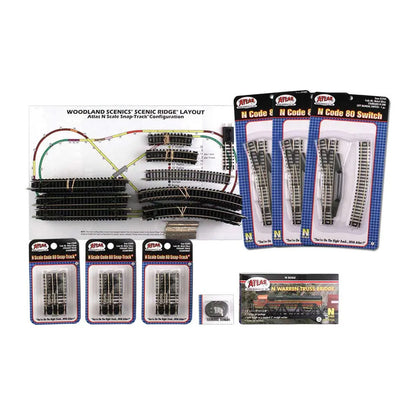 Woodland Scenics ST1182 N Scale Scenic Ridge Track Pack