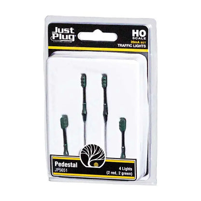 Woodland Scenics JP5651 HO Scale Pedestal Traffic Lights