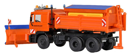 Kibri 15219 1/87 MAN Highway Snowplow Truck, Side Plow Model Kit