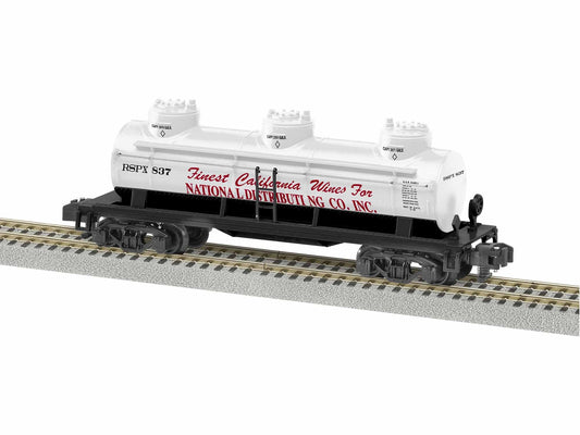 Lionel 6-1919292 S Gauge National Distributing 3 Dome Tankcar #837