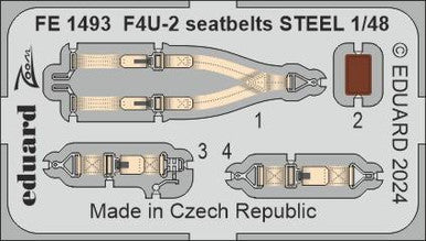 Eduard FE1493 1/48 Seatbelrs STEEL Zoom Set for HOBBY BOSS