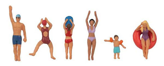 Faller 151687 HO Scale Bathing and Swimming -- pkg(6)