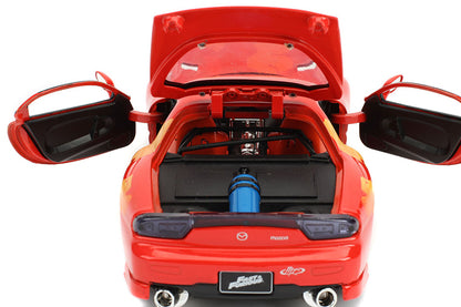 Jada Toys 30747 1/24 Orange Julius's Mazda RX-7, F&F 2009