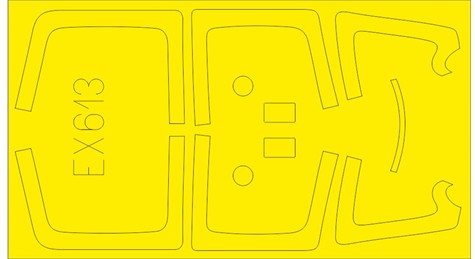 Eduard EX613 1/48 Mask Aircraft- Su27UB for HBO
