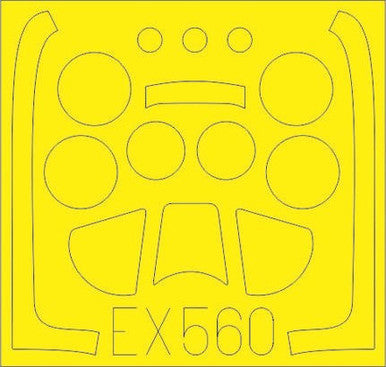 Eduard EX560 1/48 Mask P-51D for AIR Canopy Mask Set