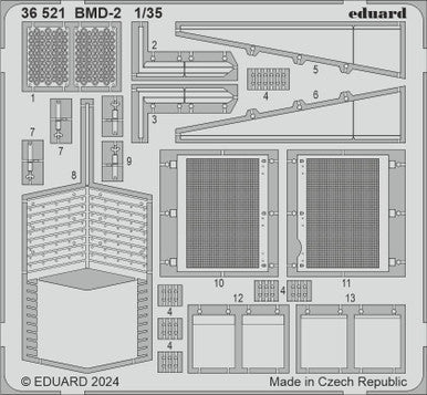 Eduard 36521 1/35 BMD-2 Photo Etched SetFor Hobby Boss