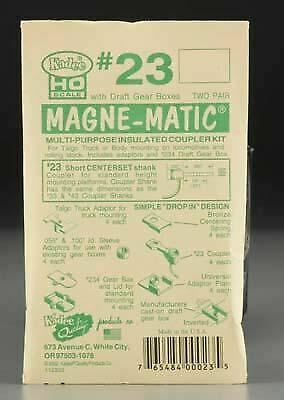 Kadee 23 HO Scale #23 Plastic-Shank Coupler - Kit - Magne-Matic(R) -- Short 1/4"