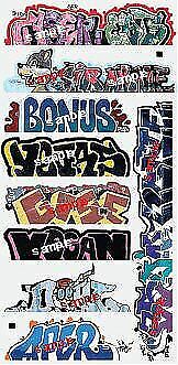 Blair Line 2262 HO Scale Mega Set Modern Tagger Graffiti Decals -- #13 pkg(10)