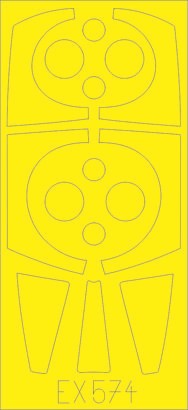 Eduard EX574 1/48 Mask Aircraft- Tornado F3 ADV for RVL