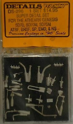 Details West 296 HO Scale Detail Kit for Athearn Genesis -- For SP, ATSF, BNSF