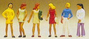 Preiser 10122 HO Scale Pedestrians Group of Girls